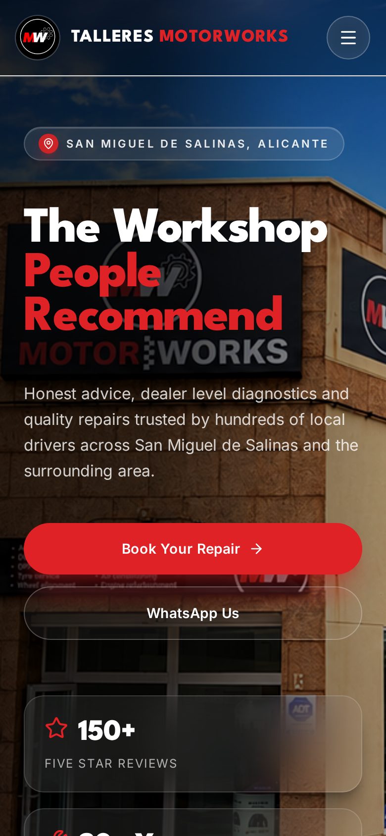 Talleres Motorworks on mobile