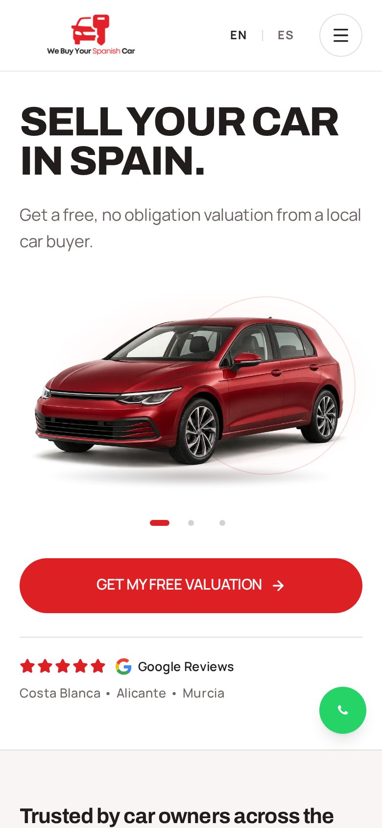 We Buy Your Spanish Car on mobile